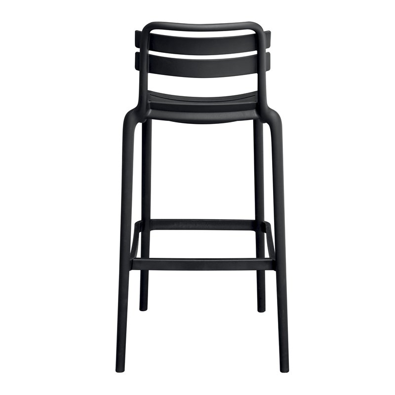 Greenwood Monza Stool in Polypropylene with Fiberglass - Anthracite