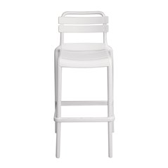 Sgabello Monza In Polipropilene Con Fibra Di Vetro - Bianco