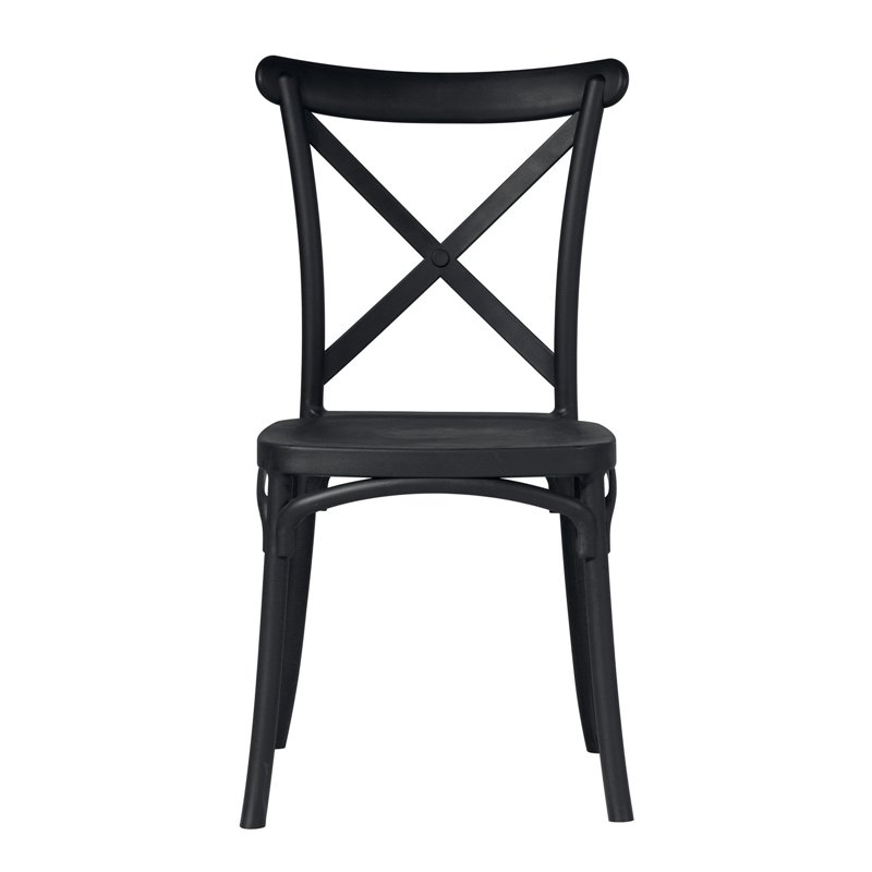 Greenwood Polypropylene Fiberglass Trattoria Garden Chair - Anthracite
