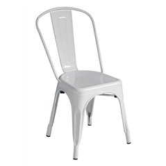 Sedia In Lamiera - Avorio - Impilabile