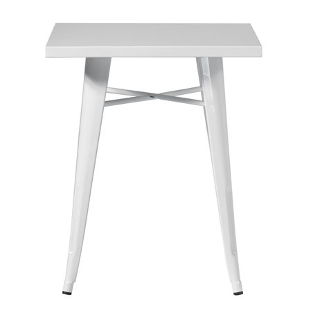 Tavolo In Lamiera 60x60 cm - Avorio