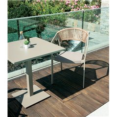 Greenwood 70x70 cm Aluminum Top - Dove Gray