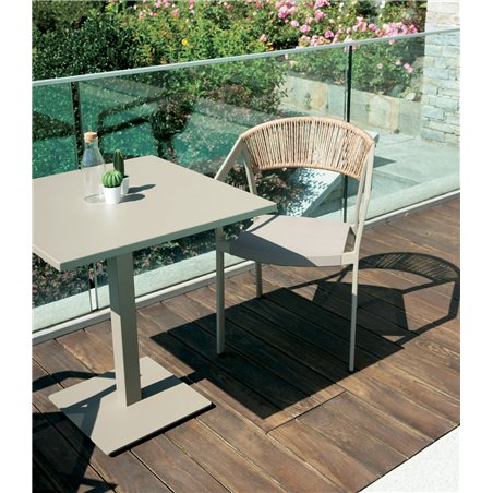 70 x 70 cm Aluminiumplatte - Taubengrau Greenwood