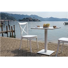 HPL-Arbeitsplatte 70x70 cm - Marmor Greenwood