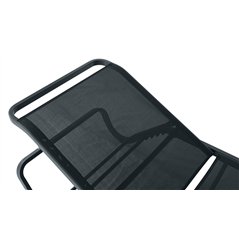 Lettino Vieste In Alluminio - Textilene Grigio - Antracite