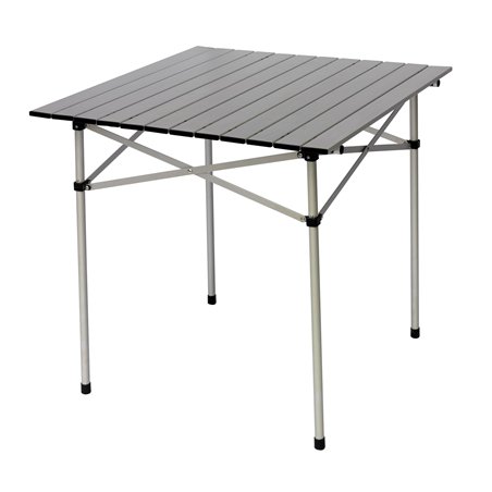 Tavolo A Tapparella In Alluminio 70x70 cm