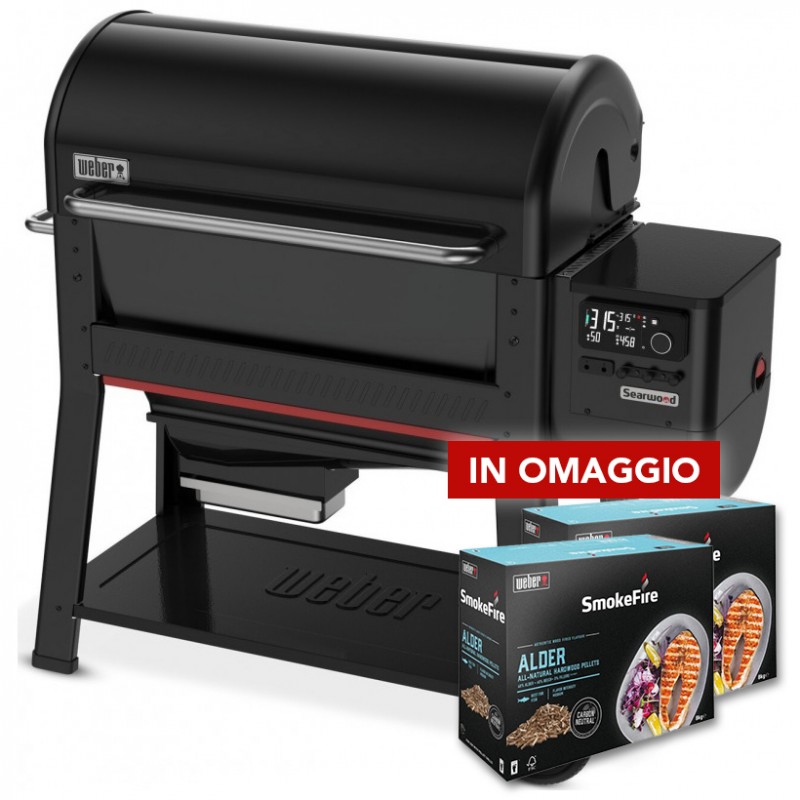 Weber Pelletgrill Searwood XL Schwarz Art.-Nr 1500131