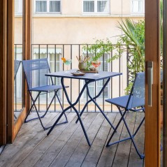 Set con Tavolo e 2 sedie BALCONY 64 x 70 cm colore Indigo LaFuma