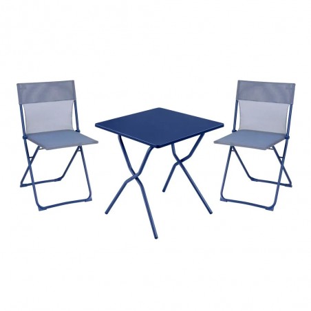 Set con Tavolo e 2 sedie BALCONY 64 x 70 cm colore Indigo LaFuma