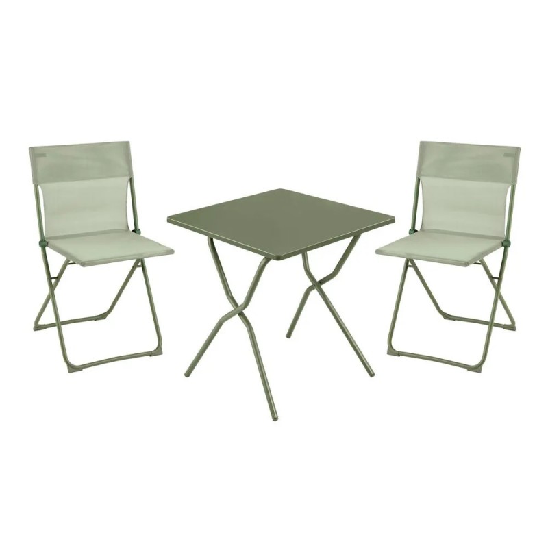 Set con Tavolo e 2 sedie BALCONY 64 x 70 cm colore Moss LaFuma Set con Tavolo e 2 sedie BALCONY 64 x 70 cm colore Moss LaFuma