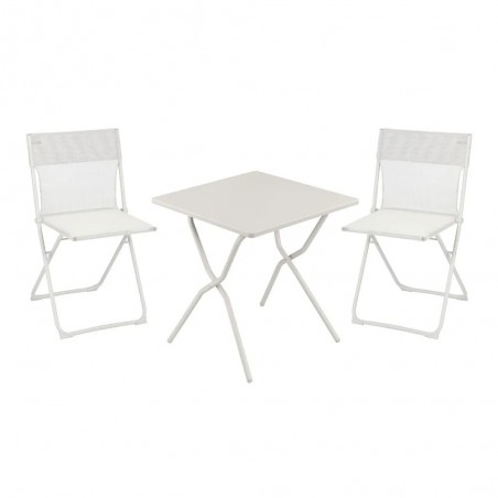 Set con Tavolo e 2 sedie BALCONY 64 x 70 cm colore Seigle LaFuma