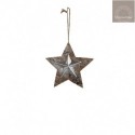 Star To Hang Small In Wood And Tin