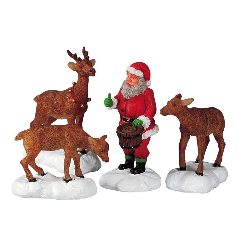 Santa Feeds Reindeer Set of 4 Art.-Nr. 52146