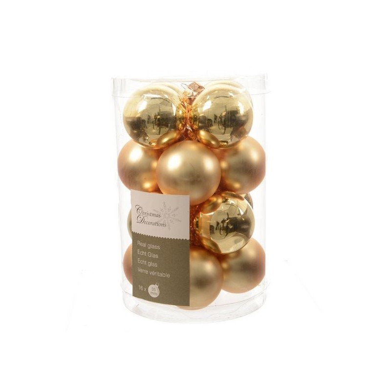 Mini-Glaskugeln Dim. 3,5 cm 16 Stück