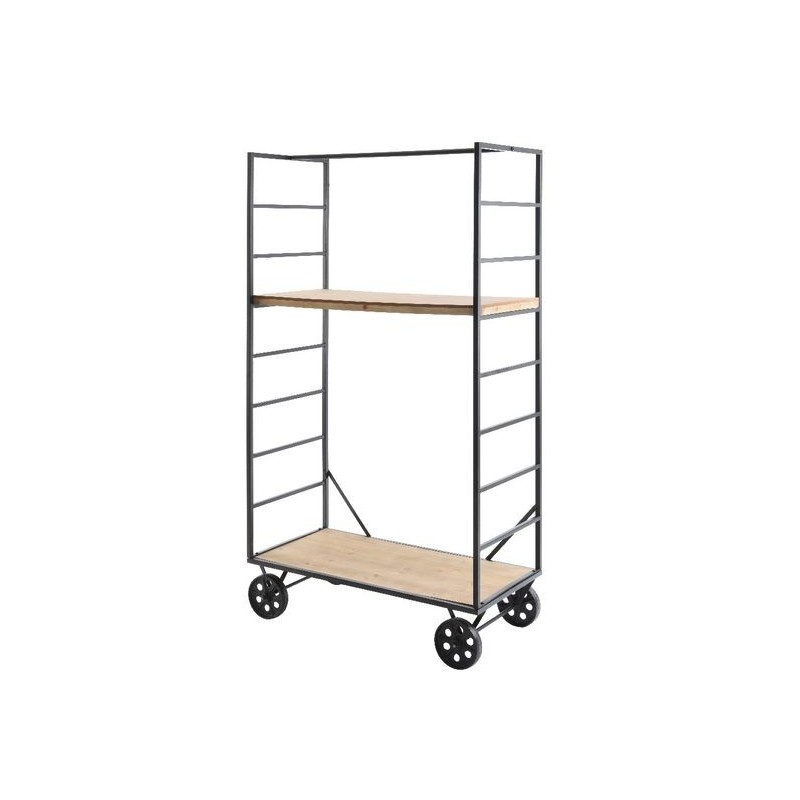 Industrial Style Shelf in Wood Dim. 40x82x150 cm