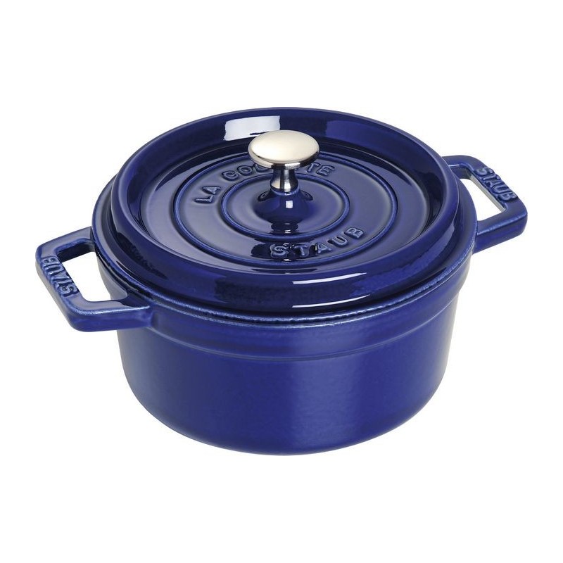 Cocotte 22 cm Blau aus Gusseisen