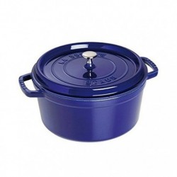 Cocotte 26 cm Blau aus Gusseisen
