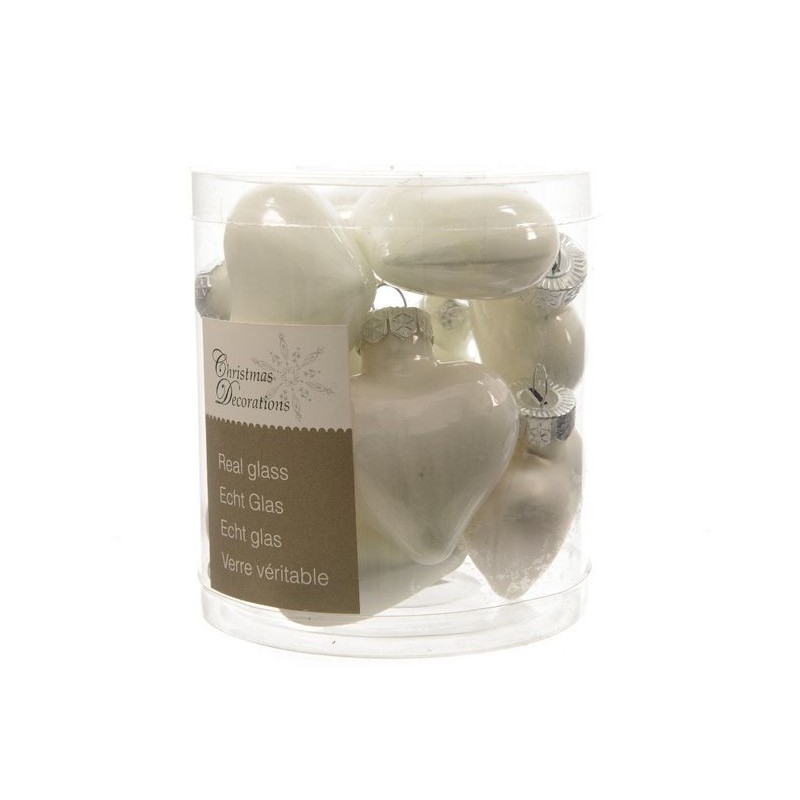 Mini-Glasherzen zum Aufhängen. 12er-Set