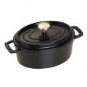 Oval Cocotte 23 cm Black in Cast Iron