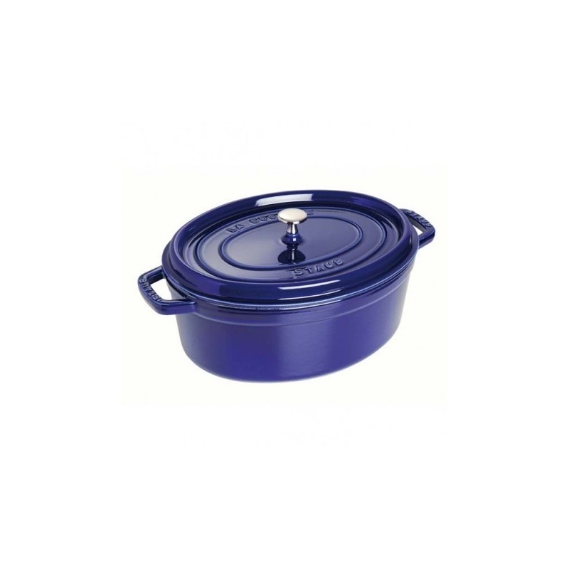 Oval Cocotte 31 cm Dark Blue in Cast Iron
