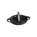 Asador Vertical 24 cm Negro en Hierro Fundido