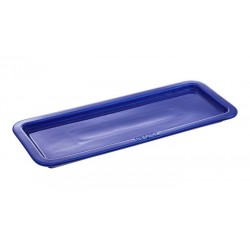 Bandeja de servicio de cerámica azul oscuro 36 x 14 cm