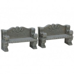 Stone Bench Set of 2 Cod. 74612