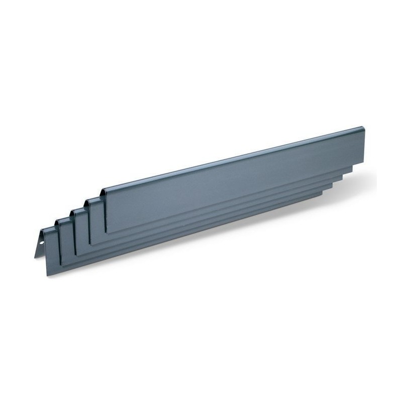 Juego de 5 Barras Saborizantes en Acero Esmaltado para Spirit 300 hasta 2012 Weber Cód. 7536