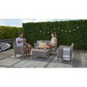 Keter Conjunto Lounge 2 Plazas SALEMO Cappuccino