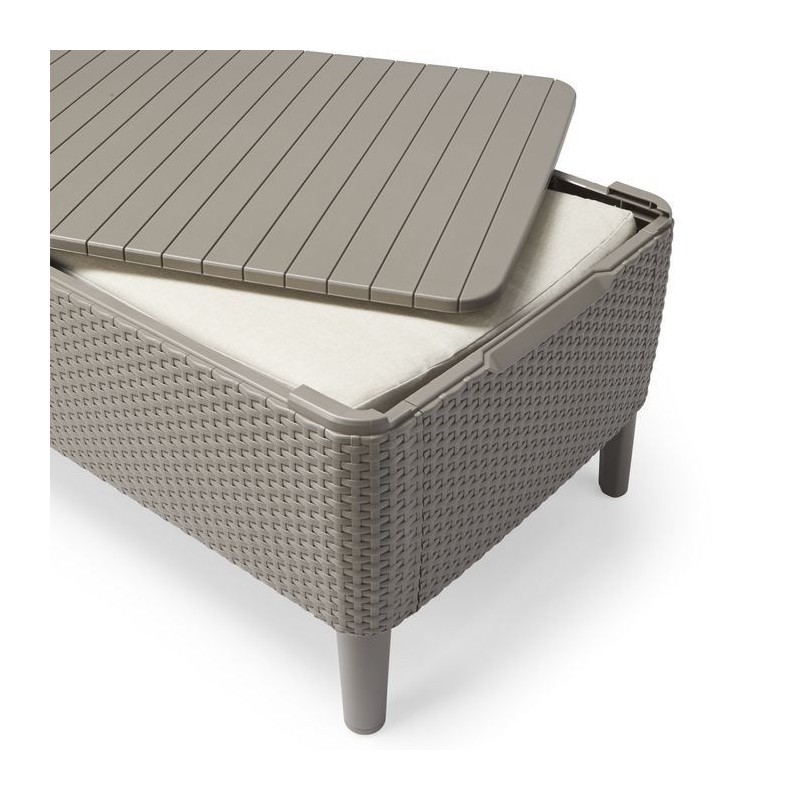 Keter Conjunto Lounge 2 Plazas SALEMO Cappuccino Keter Conjunto Lounge 2 Plazas SALEMO Cappuccino