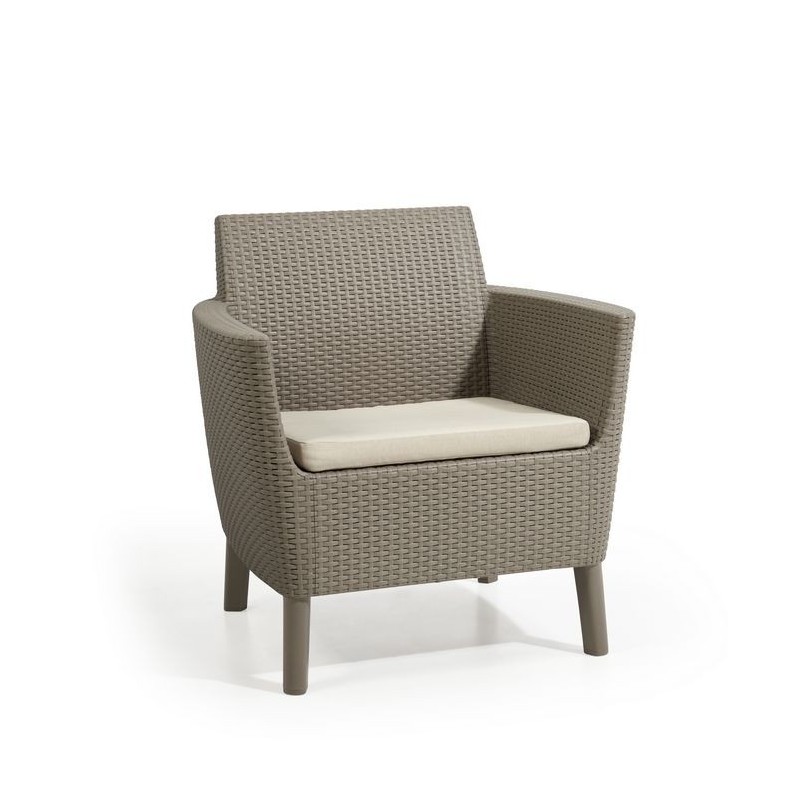 Keter Conjunto Lounge 2 Plazas SALEMO Cappuccino Keter Conjunto Lounge 2 Plazas SALEMO Cappuccino