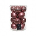 Bolas de cristal para colgar Velvet Pink dim 8 cm Caja de 16