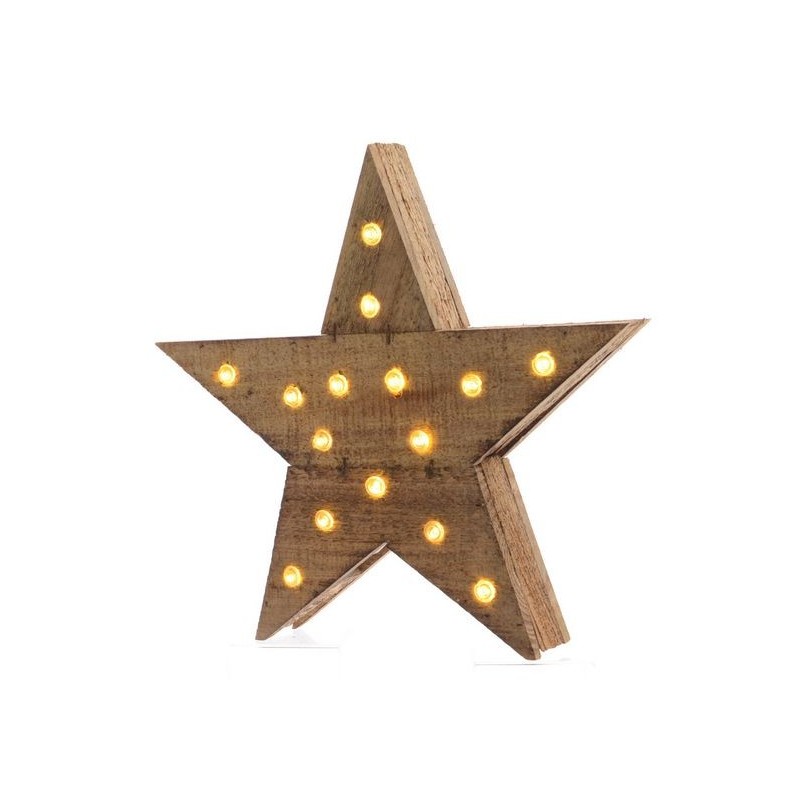 Estrella de Navidad luminosa Blanco dim 6,5x40x39 cm-20L