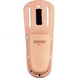 Stocker Leather sheath with clips