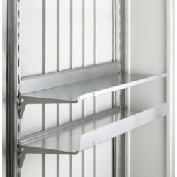 Conjunto de estantes 2 estantes estándar para armario de herramientas de metal Biohort
