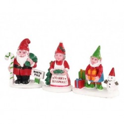 Christmas Garden Gnomes Set of 3 Cod. 04739