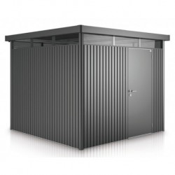 Caseta de jardín de metal HIGHLINE 4 con puerta estándar Biohort