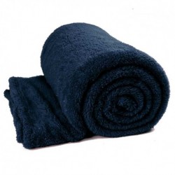 Teddy Glitter Plaid 150 x 200 cm Azul Oscuro