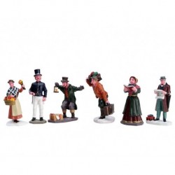 Townsfolk Figurines Set of 6 Cod. 92355 PRODUCTO DEFECTUOSO