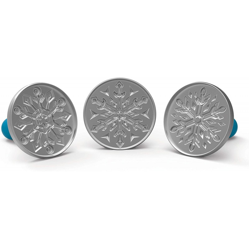Moldes de galletas de copos de nieve congelados