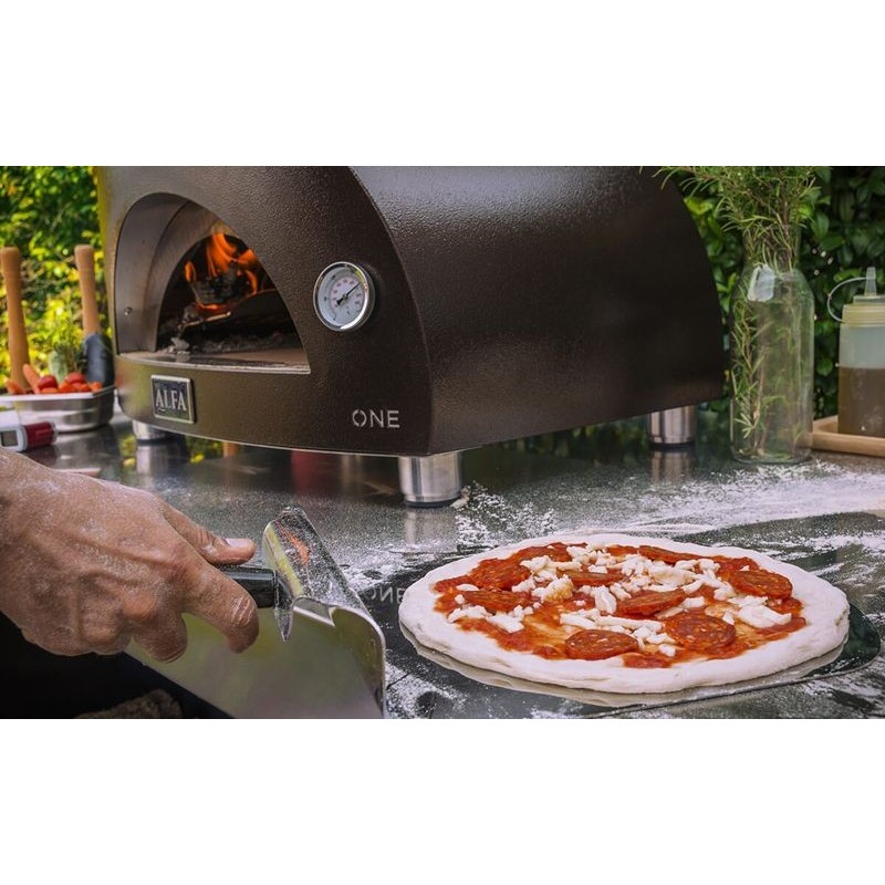 AlfaForni Forno per Pizza ONE colore Rame a Gas GPL con Base dadolo shop