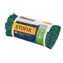 Stocker Stofix alambre tubular de plástico 12 cm - 1000 uds.