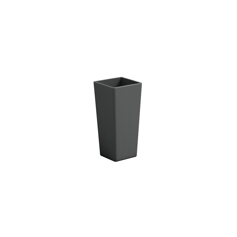 Square Clou vase with cache-pot