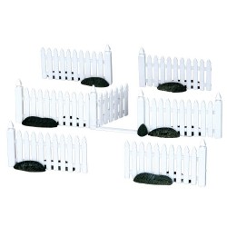Plastic Picket Fence Set of 7 Cod. 14388