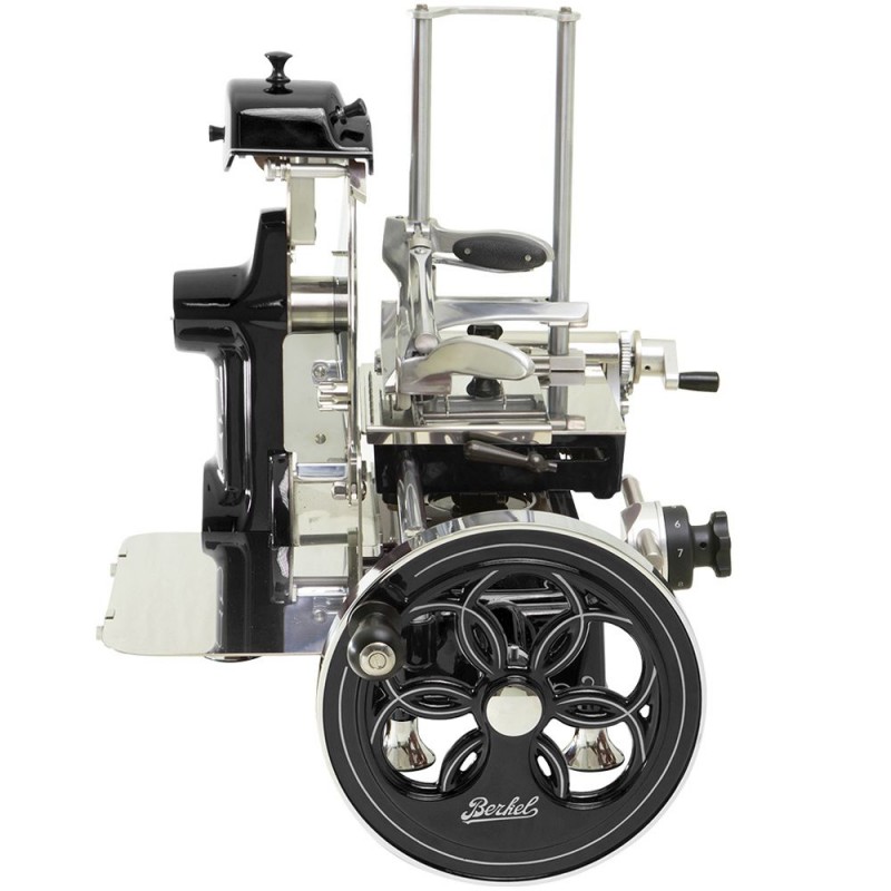 Cortafiambres Berkel Volano Fiorito B2 color Negro - Adornos plata Cortafiambres Berkel Volano Fiorito B2 color Negro - Adornos plata