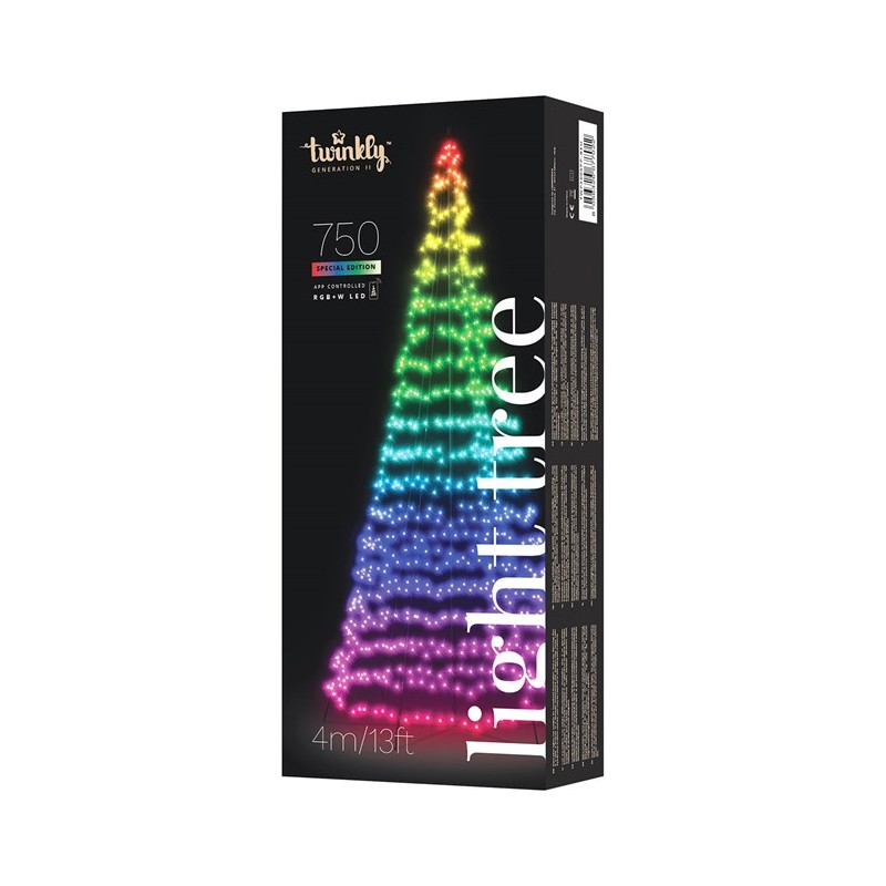 Twinkly LIGHT TREE Árbol de Navidad Inteligente 4m 750 Led RGBW BT + WiFi con poste