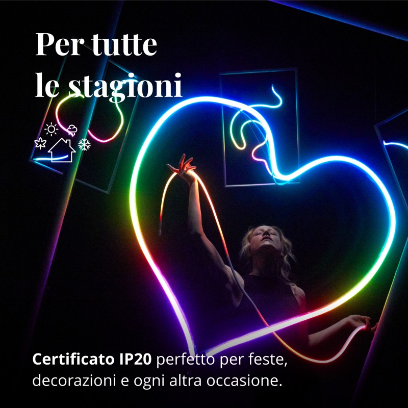 Twinkly FLEX Tubo Flexible 2m 192 Leds RGB BT + WiFi