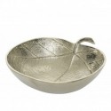Leaf-shaped aluminum bowl 22 cm.