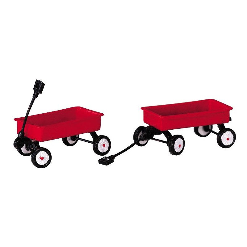 Red Wagons Set of 2 Cod. 44175