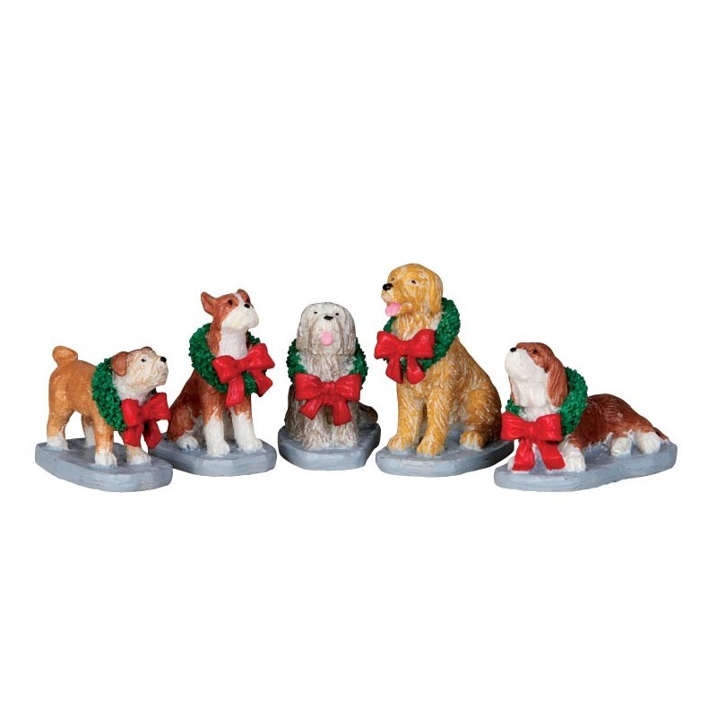 Christmas Pooch Set of 5 Cod. 32138 Christmas Pooch Set of 5 Cod. 32138